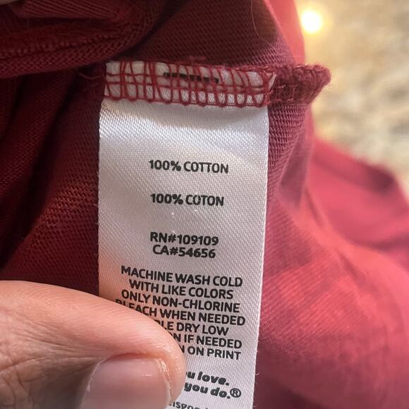 LIFE IS GOOD MICKEY DISNEY WOMAN CRUSHER T-SHIRT SIZE XL “Sleigh‎ all day” Red - Picture 6 of 6